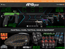 Tablet Screenshot of ansgear.com